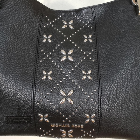 NWT Michael Kors leighton shoulder bag leather - Picture 4 of 6